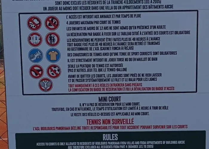 Vue Clim 4 Personnes Boulouris Panorama Apartman *